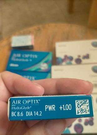 Лінзи місячні air optix +1.003 фото