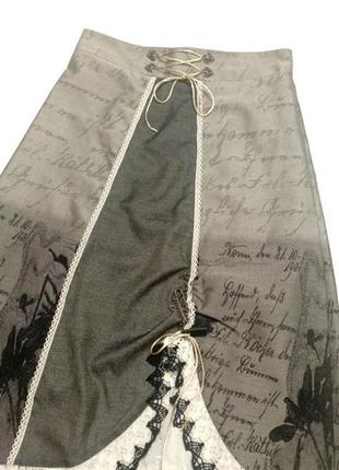 Alpin, юбка с кружевом, винтажная.5 фото