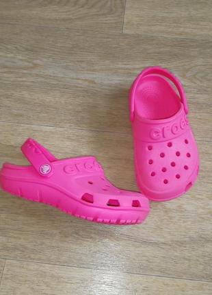 Босоножки сандалии кроксы розовые crocs c8 25 размер1 фото