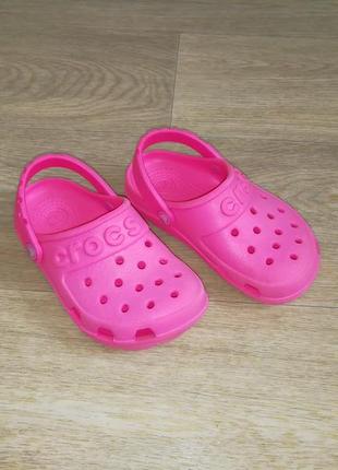 Босоножки сандалии кроксы розовые crocs c8 25 размер2 фото