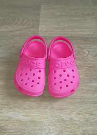 Босоножки сандалии кроксы розовые crocs c8 25 размер5 фото