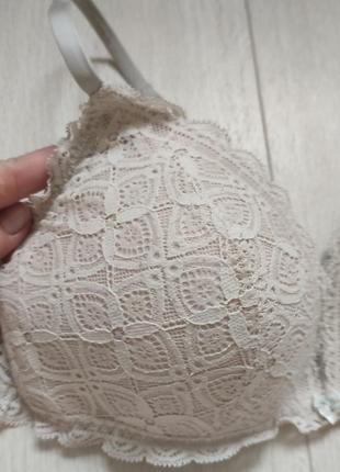 Бюстгальтер ажурный бюст без косточек лиф intimissi 80b 75c