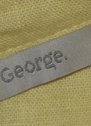 Желтое льняное платье george р-р165 фото