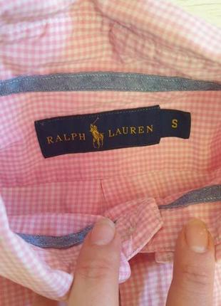 Легкая рубашка в клетку ralph lauren6 фото