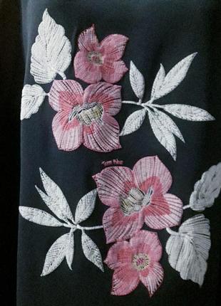 Terre bleue нова брендова красива темно - синя блуза топ р 46.