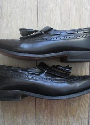 Allen edmonds arlington (41,5) кожаные туфли лоферы броги мужские ручной работы2 фото