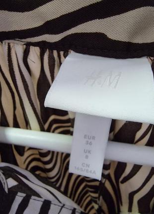 Платье макси в принт зебра 🦓 h&m5 фото
