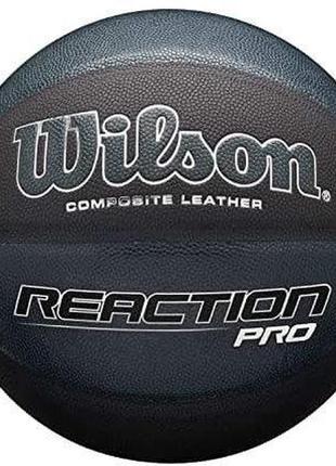 Мяч баскетбольный wilson reaction pro 295 na/bl sz7 (wtb10135xb07)