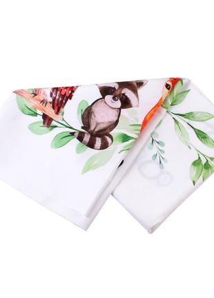 Фотопеленка для первых фотосессий малыша. фотофон для новорожденного лесные жители