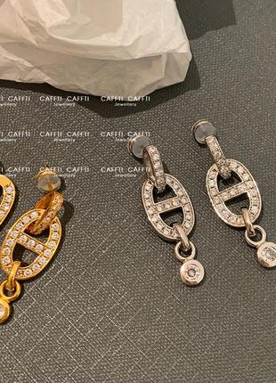 Сережки в стилі hermes 9