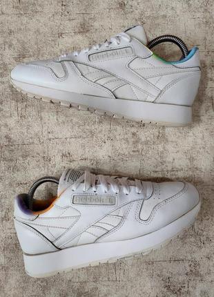 Кросівки reebok cl lthr оригінал рібок класік білі шкіряні classic