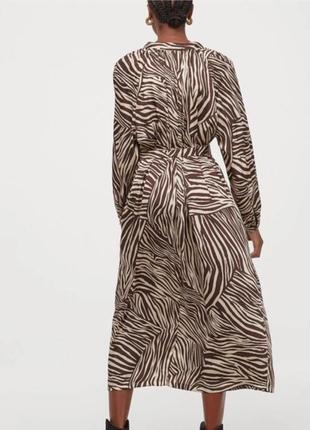 Платье макси в принт зебра 🦓 h&m7 фото
