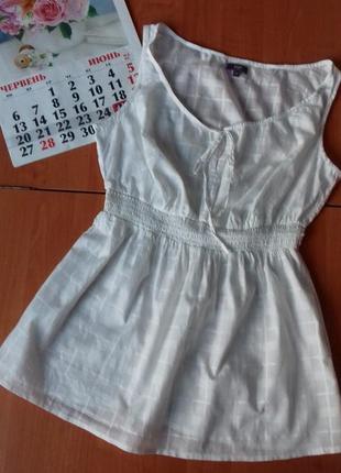 Cуперлегкая хлопковая блузка, маечка, летняя кофточка 18 размера.