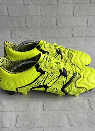 Шкіряні копочки adidas x 15.1 leather кожаные бутсы профи оригинал