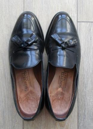 Allen edmonds grayson (41,5) кожаные туфли лоферы мужские ручной работы2 фото