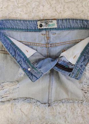 Стильная джинсовая мини юбка terranova, р.s4 фото