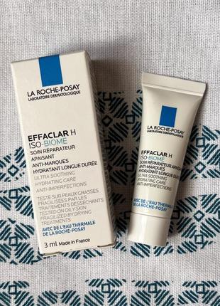 La roche-posay effaclar h iso-biome успокаивающий восстанавливающий увлажняющий крем для чувствительной кожи, склонной к несовершенствам