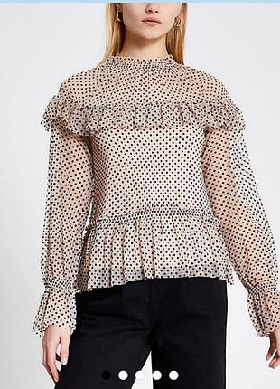 Блуза в горошек river island