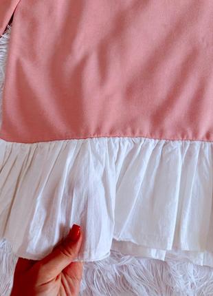 Стильное розовое платье missguided с рюшей8 фото