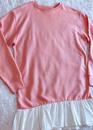 Стильное розовое платье missguided с рюшей10 фото