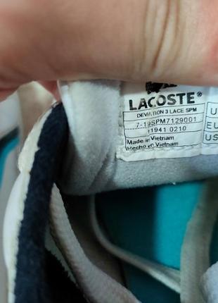 Кросівки lacoste deviation 3 оригінал шкіряні лакоста кеди8 фото