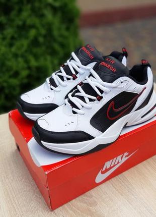 Кроссовки мужские nike air monarch белые синие / кросівки чоловічі найк аир монарх сині кроссы7 фото