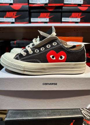 Кеди converse comme des garcons black low