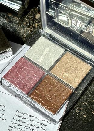 Палітра хайлайтерів dior backstage glow face palette - 001 universal