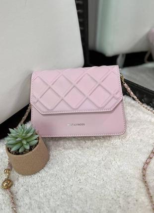Розовая сумочка+ремешок -цепочка.2 фото