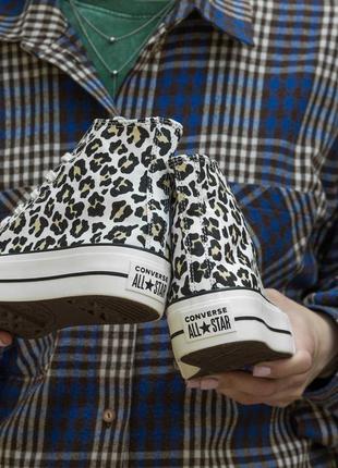 Кроссовки converse chuck taylor all star lift hi leopard5 фото