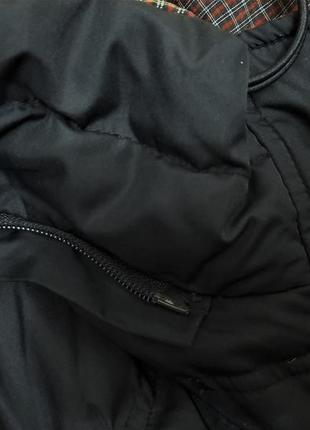 Ltb туреччина тепла куртка демісезонна на пуху в клітинку червоно-сіра на дівчину / жіноча пуховик10 фото