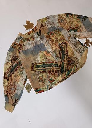Винтажная блуза с объемными рукавами