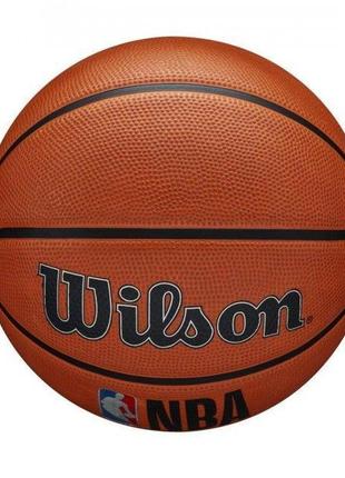 Мяч баскетбольный wilson nba drv pro bskt размер 7 резиновый для игры на улице (wtb9100xb07)4 фото