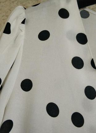 Блуза блузка сорочка горох віскоза бренд new look, р.uk103 фото