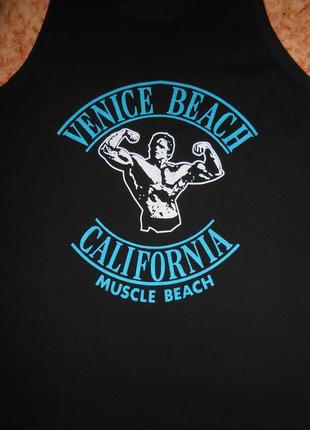 Майка arnold schwarzenegger арнольд шварценеггер/venice beach california muscle beach2 фото