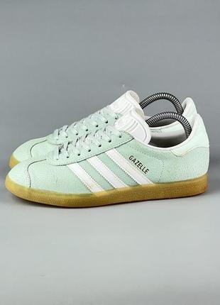 Фирменные кожаные кроссовки adidas gazelle