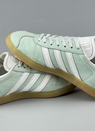 Фирменные кожаные кроссовки adidas gazelle5 фото