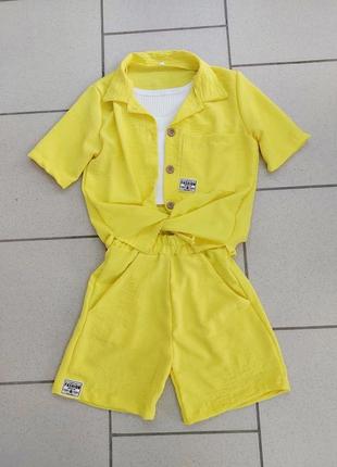 Летний костюм тройка для девочки