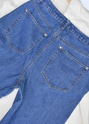 Boohoo стильні мом джинси синього кольору висока посадка8 фото