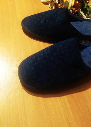 Мега-классные мягкие удобные мужские домашние тапки велюровые новинки isotoner 45-46...