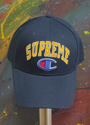 Champion кепка в двух цветах блайзер чемпион х суприм черная синяя тренд supreme акция тренд 20233 фото