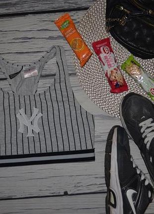 М фирменный женский спортивный натуральный яркий топ бюст маечка кроп - топ оригинал