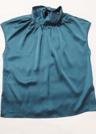Яркая изумрудная блуза 50-52 размера6 фото