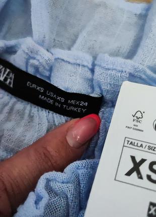 Нова блуза zara (xs)2 фото