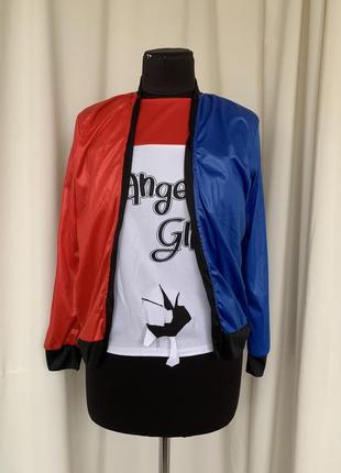 Гарлі квінн костюм куртка з футболкою карнавальні