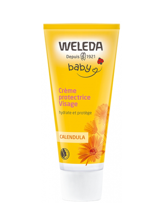 Детский защитный крем для лица с календулой веледа weleda baby creme protectrice visage calendригина1 фото