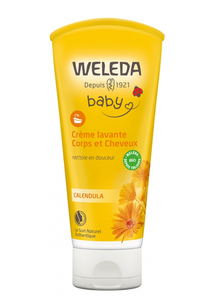 Шампунь-гель для тіла та волосся weleda оригінал франція weleda baby crème lavante corps et cheveux