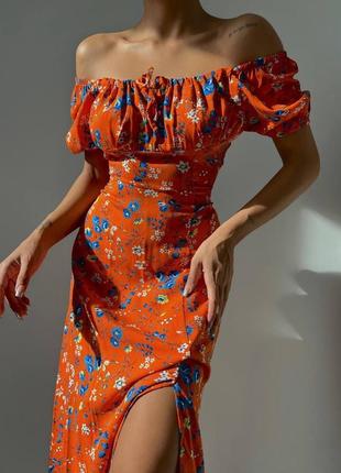 Женское летнее платье мини с разрезом,женское летнее платье с разрезом2 фото