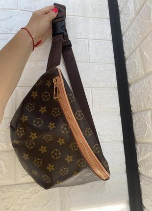 Бананка louis vuitton, сумочка луи виттон, через плечо, на пояс3 фото