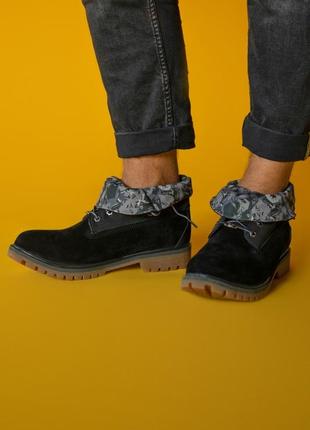 Ботинки timberland military black2 фото